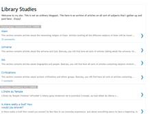 Tablet Screenshot of library-studies.blogspot.com