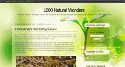 Desktop Screenshot of 1000naturalwonders.blogspot.com