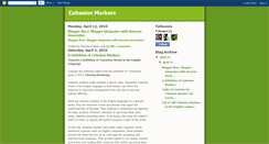 Desktop Screenshot of cohesionmarkers.blogspot.com