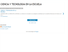 Tablet Screenshot of cienciaytecenlaescuela.blogspot.com