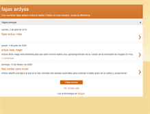 Tablet Screenshot of fajas-ardyss.blogspot.com