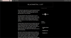 Desktop Screenshot of blackmetal-list.blogspot.com