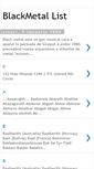 Mobile Screenshot of blackmetal-list.blogspot.com