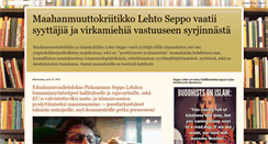 Desktop Screenshot of maahanmuuttokriitikko.blogspot.com