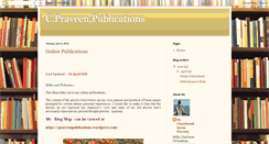Desktop Screenshot of cpraveenpublications.blogspot.com