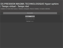 Tablet Screenshot of magma-technologique.blogspot.com