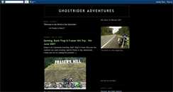 Desktop Screenshot of ghostrideradventures.blogspot.com