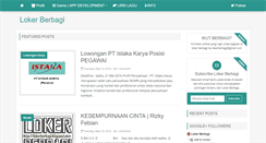 Desktop Screenshot of lokerberbagi.blogspot.com