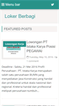 Mobile Screenshot of lokerberbagi.blogspot.com