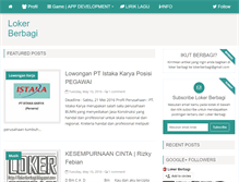 Tablet Screenshot of lokerberbagi.blogspot.com