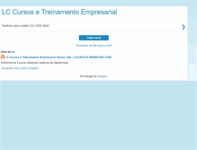 Tablet Screenshot of lctreinamento.blogspot.com