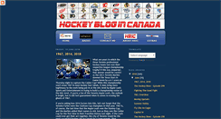 Desktop Screenshot of hockey-blog-in-canada.blogspot.com