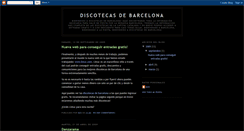 Desktop Screenshot of discotecasdebarcelona.blogspot.com