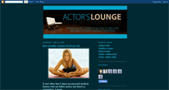 Desktop Screenshot of actors-lounge.blogspot.com