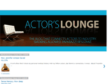 Tablet Screenshot of actors-lounge.blogspot.com