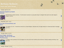 Tablet Screenshot of bethanyrobison.blogspot.com