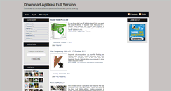 Desktop Screenshot of aplikasi-fullversion.blogspot.com