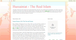 Desktop Screenshot of hussainiat-therealislam.blogspot.com
