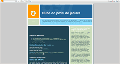 Desktop Screenshot of clubedopedaldejaciara.blogspot.com