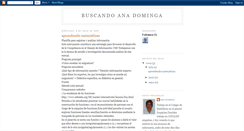 Desktop Screenshot of buscandoanadominga.blogspot.com