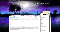 Desktop Screenshot of onlymatthewreilly.blogspot.com