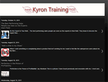 Tablet Screenshot of kyrontraining.blogspot.com