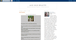 Desktop Screenshot of ageoldbeauty.blogspot.com