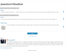 Tablet Screenshot of peacelovenbloodlust.blogspot.com