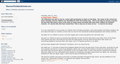 Desktop Screenshot of discoverchristianschools.blogspot.com