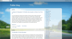 Desktop Screenshot of folderblog.blogspot.com