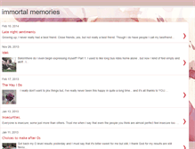 Tablet Screenshot of myimmortalmemories.blogspot.com