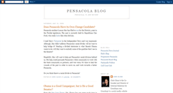 Desktop Screenshot of pensacolablog.blogspot.com