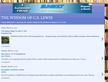 Tablet Screenshot of cslewiswisdom.blogspot.com