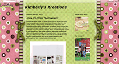 Desktop Screenshot of kimberlyskreations216.blogspot.com