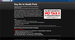 Desktop Screenshot of deathpork.blogspot.com