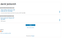 Tablet Screenshot of davidjeckovich.blogspot.com