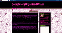 Desktop Screenshot of completelyorganizedchaos.blogspot.com