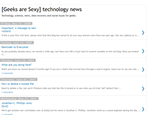 Tablet Screenshot of geeksaresexy.blogspot.com