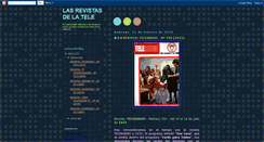 Desktop Screenshot of lasrevistasdelatele.blogspot.com