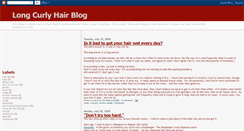 Desktop Screenshot of longcurlyhairblog.blogspot.com