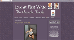 Desktop Screenshot of loveat1write.blogspot.com