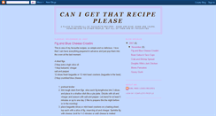 Desktop Screenshot of canigetthatrecipeplease.blogspot.com