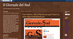 Desktop Screenshot of ilgiornaledelsud.blogspot.com