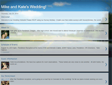 Tablet Screenshot of mikeandkateswedding.blogspot.com