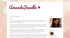 Desktop Screenshot of amandajanellequah.blogspot.com