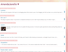 Tablet Screenshot of amandajanellequah.blogspot.com