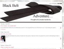 Tablet Screenshot of martialnews-blackbeltadventure.blogspot.com