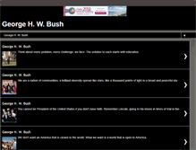 Tablet Screenshot of georgehwbushsr.blogspot.com