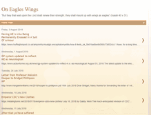 Tablet Screenshot of oneagleswingsme.blogspot.com