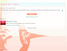 Tablet Screenshot of depoisdos13anos.blogspot.com